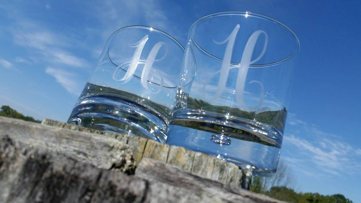 Personalized Custom Etched Whiskey Glass