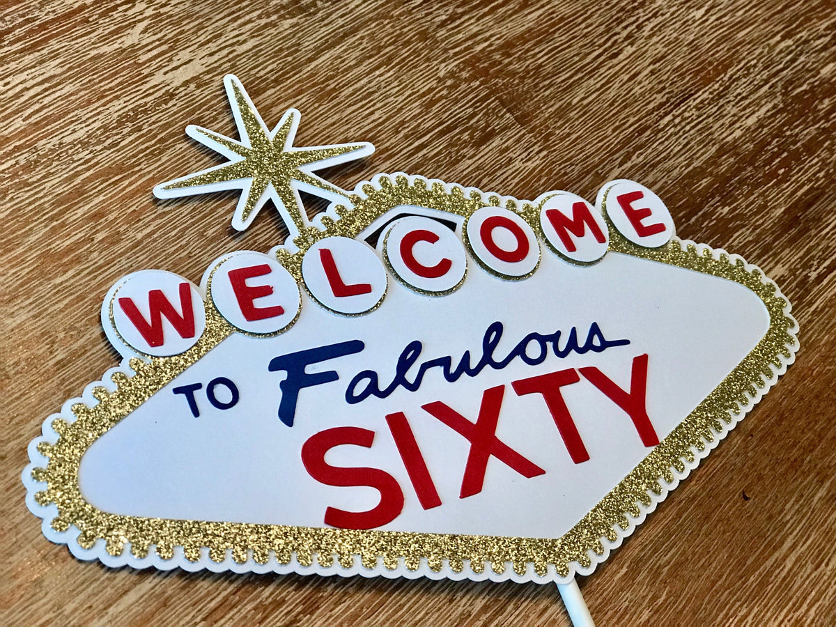 Handmade Las Vegas Cake Topper or Centerpiece Stakes, Slot Machine, Las Vegas, Casino, Vegas Birthday