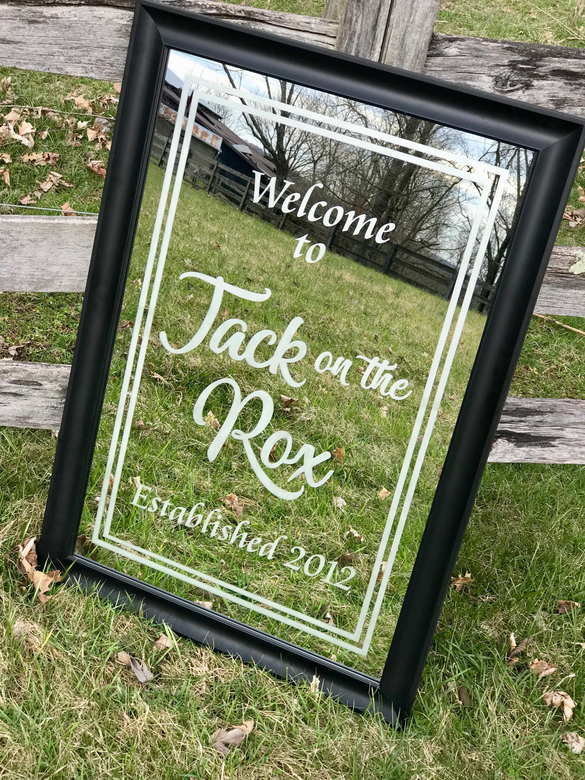 Personalized Welcome Mirror, Large Mirror, Welcome Sign, Custom Engraved Mirror, Etched Mirror, Large Bar Mirror, Custom Sign