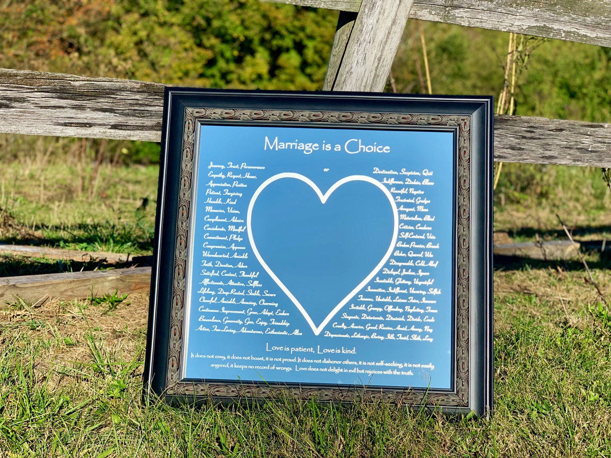 Custom Marriage Is A Choice Mirror 24x24