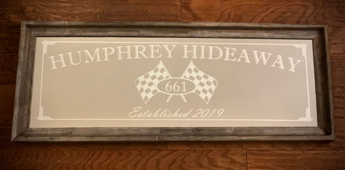 Large Personalized Racing Sign|Garage Mirror|Garage Sign|Custom Racing Mirror|Racing Signs|Race Car Decor