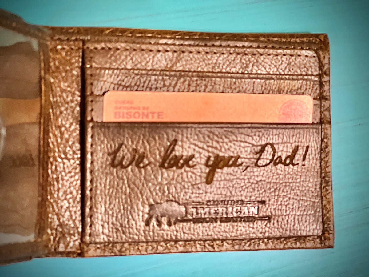 Laser Engraved Leather Wallet|Farmer Wallet|Farmer Gift|Gift For Him|Handwritten Wallet||Personalized Wallet|Monogram Wallet|Leather Bifold