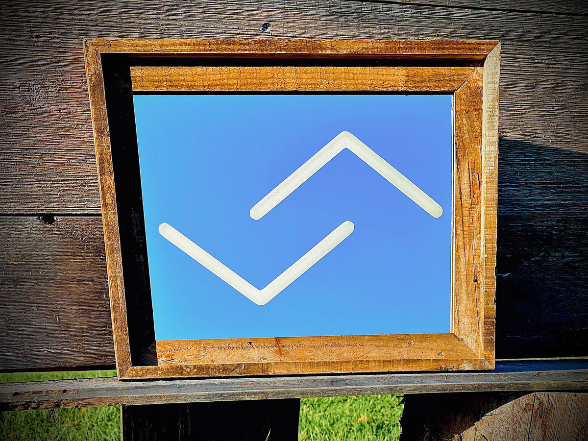 Custom Arrow Barnwood Mirror|Large Mirror|Personalized Bar Mirror|Custom Engraved Mirror|barn wood mirror|11x14