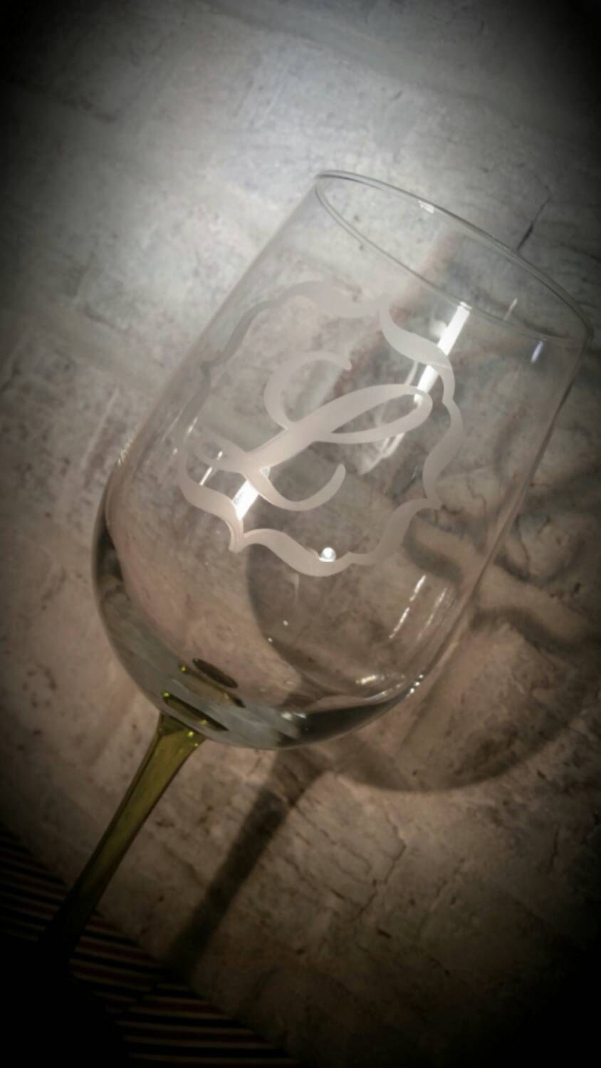 Initial or Monogrammed Wine Bottle Lamp|Light Up Bottle|Custom Lamp|Last Name Gift|Monogram Gift|Personalized Gift