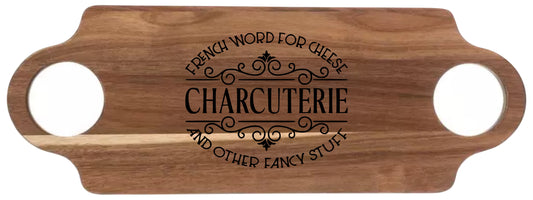Custom Laser Engraved Acacia Wood Charcuterie Board|Personalized Cutting Board|Custom Charcuterie Board|Cheese Tray|Bible Verse Gift|8x20”