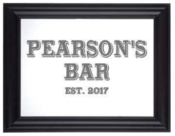 Custom Personalized Mirror, Large Mirror, Personalized Bar Mirror, Custom Engraved Mirror, Etched Bar Mirror, Custom Bar Mirror 20x24