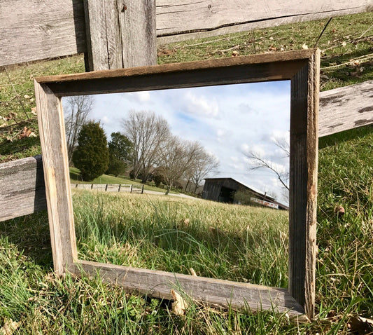 Custom 16x20 Barn Wood Mirror, Large Mirror, Personalized Bar Mirror, Custom Mirror, Bar Mirror, Custom Barnwood Mirror, Barnwood decor