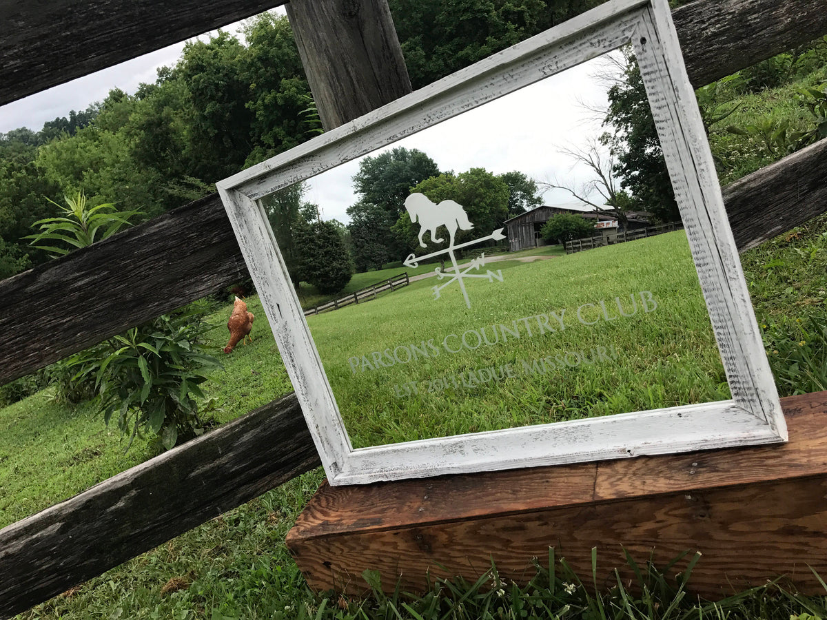 Personalized Mirror, Large Mirror, Custom Barnwood Mirror, Custom Engraved Mirror, Etched Mirror, Custom 18x24 Mirror White Washed barnwood