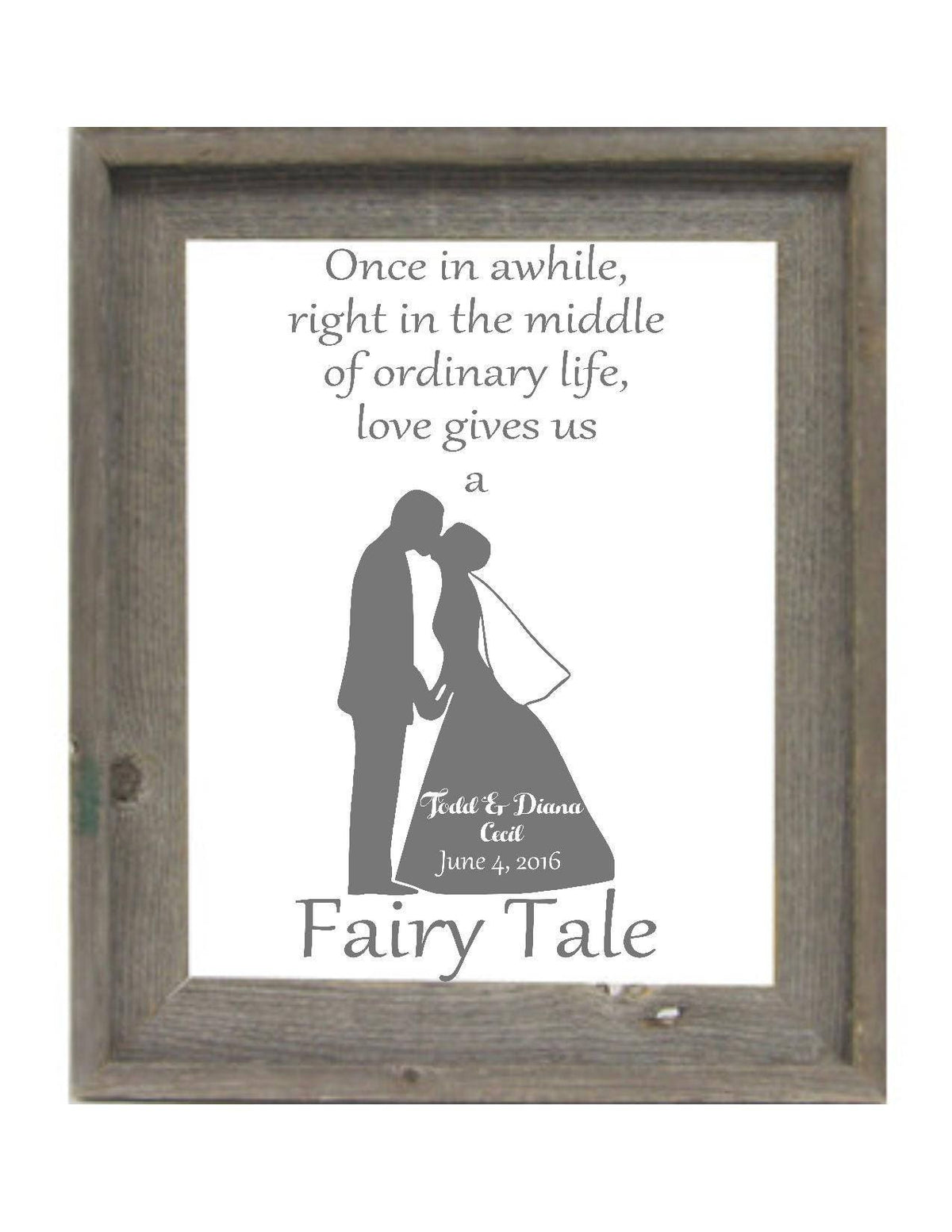 Personalized Barnwood Wedding Mirror, Large Mirror, Custom Mirror, Custom Engraved Mirror, Etched Mirror, Custom Barnwood Frame Mirror