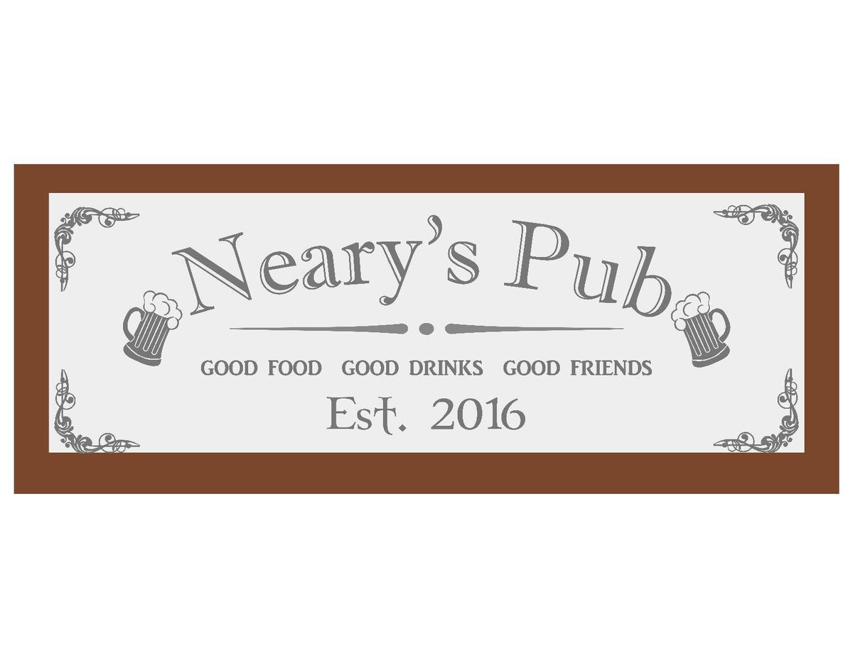 Custom Personalized Mirror, Large Mirror, Personalized Bar Mirror, Custom Engraved Mirror, Etched Bar Mirror, Custom Bar Mirror 38x22