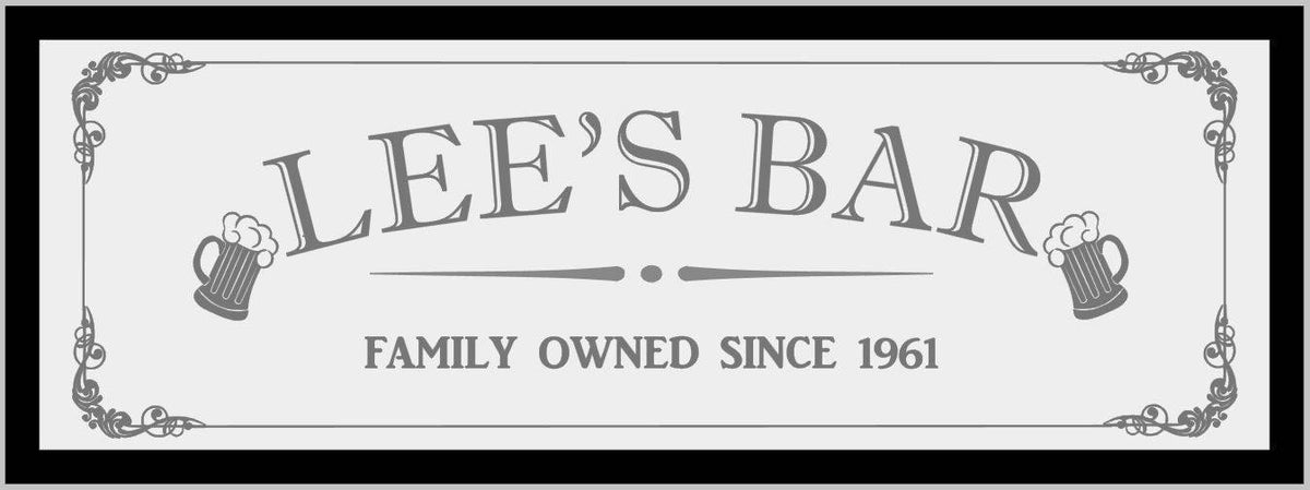 Custom Personalized Mirror, Large Mirror, Personalized Bar Mirror, Custom Engraved Mirror, Etched Bar Mirror, Custom Bar Mirror 38x22
