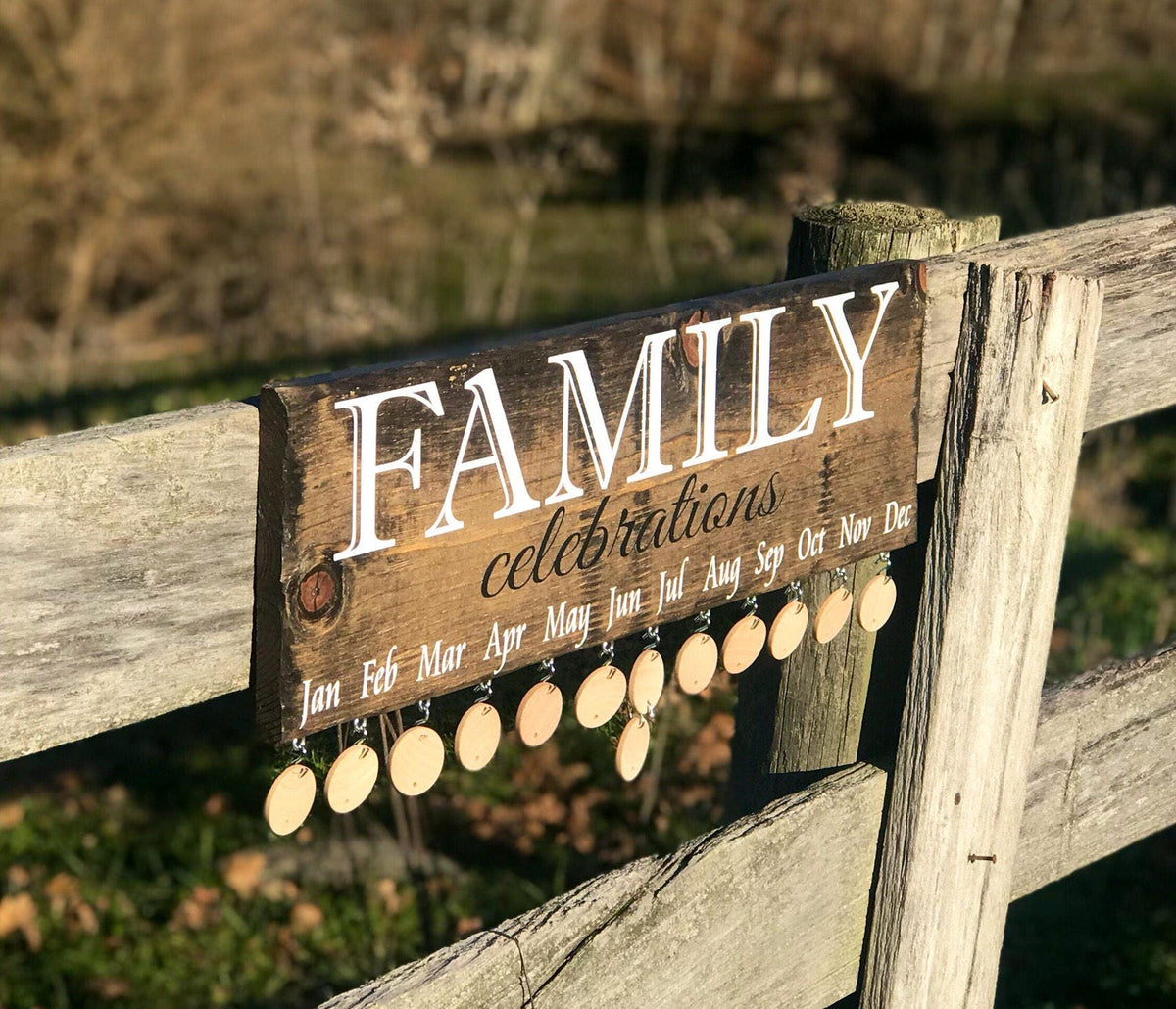 Personalized Stained Distressed Hanging Rustic Reclaimed Barnwood Barn Family Celebration Wall Hanging, Family Birthday Board, Celebration