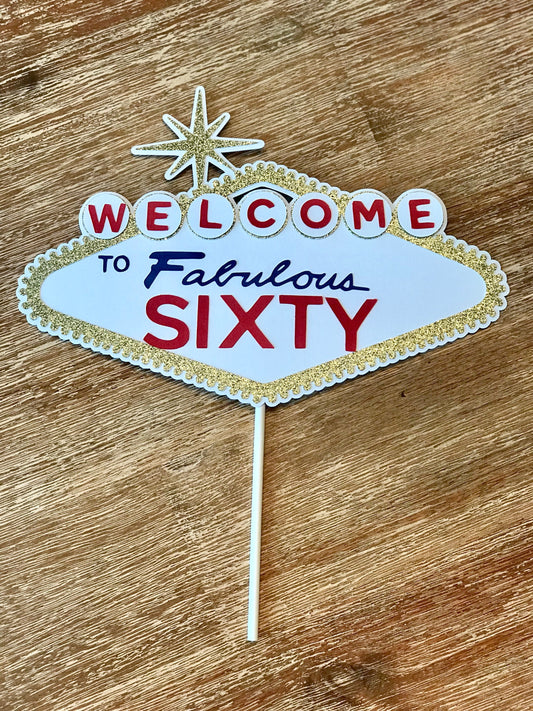 Handmade Las Vegas Cake Topper or Centerpiece Stakes, Slot Machine, Las Vegas, Casino, Vegas Birthday