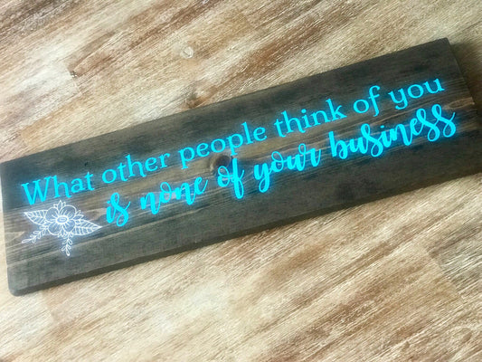 Hanging Positive Inspirational Affirmation Rustic Hand Painted Wood Sign, Wood Wall Decor, Wood Sign, Painted Sign