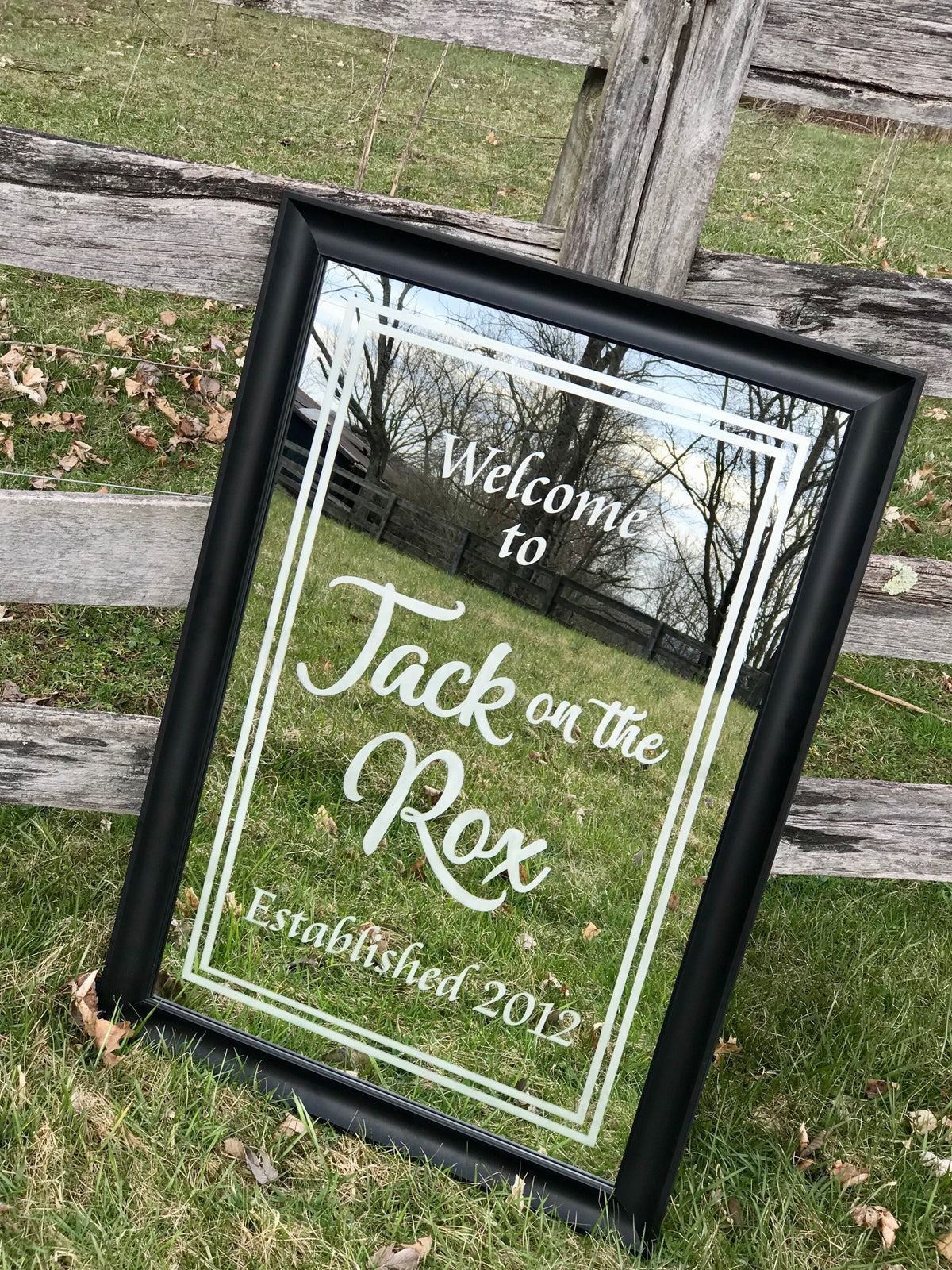 Personalized Welcome Mirror, Large Mirror, Welcome Sign, Custom Engraved Mirror, Etched Mirror, Large Bar Mirror, Custom Sign