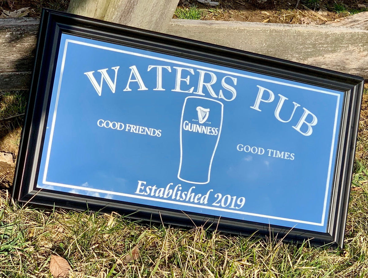 Personalized Bar Mirror