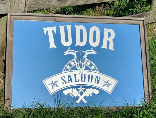 Personalized Bar Mirror|Large Mirror|Bar Sign|Custom Engraved Mirror|Etched Bar Mirror|Custom Bar Mirror|Saloon Sign, 24x36
