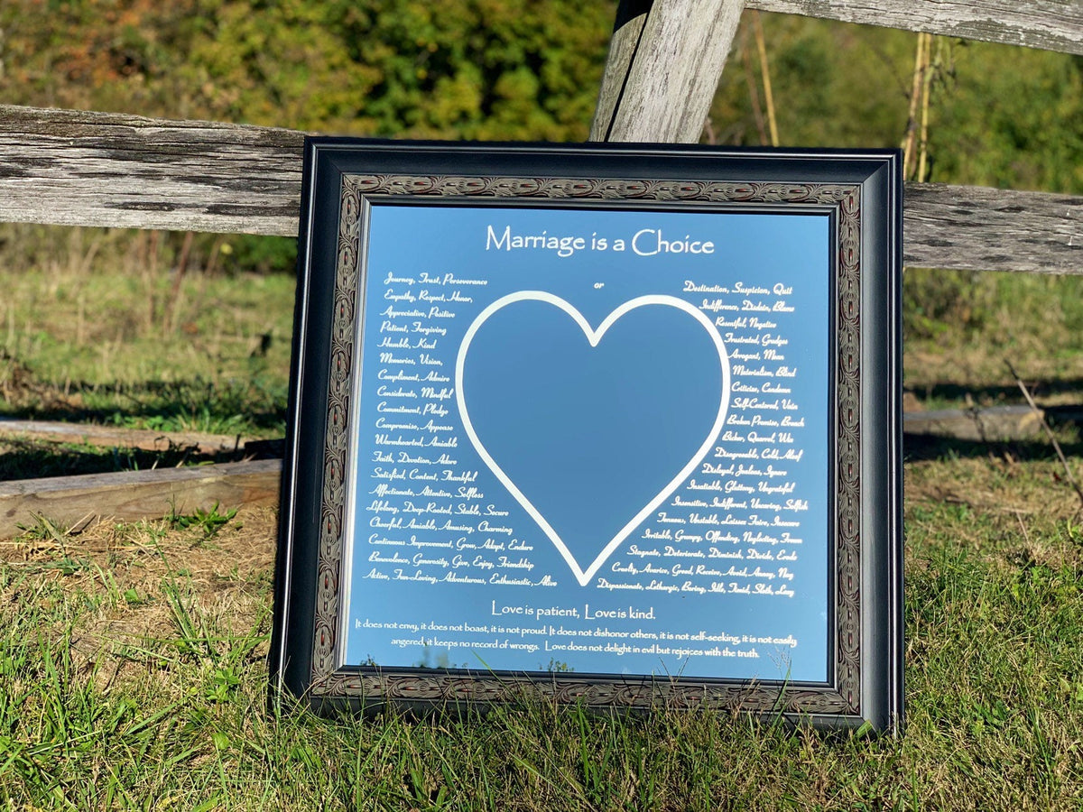 Custom Marriage Is A Choice Mirror 24x24