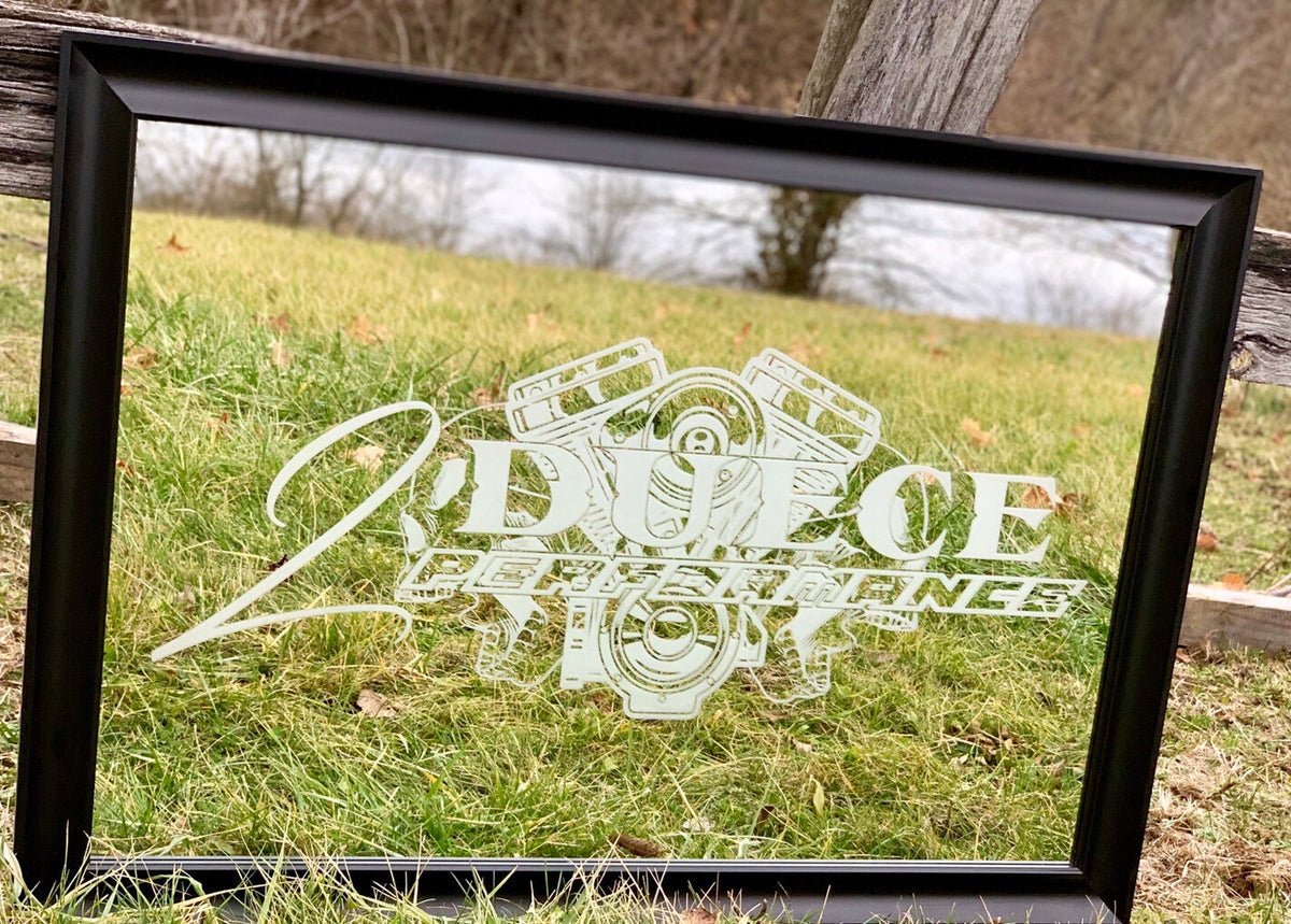 Custom Garage Logo Mirror|Mechanic Gift|Engine Decor|Car Lover Gift|Truck Lover Gift|Man Cave Sign|Custom Bar Mirror|Custom Garage Sign