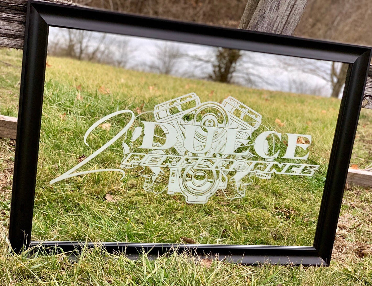Custom Garage Logo Mirror|Mechanic Gift|Engine Decor|Car Lover Gift|Truck Lover Gift|Man Cave Sign|Custom Bar Mirror|Custom Garage Sign