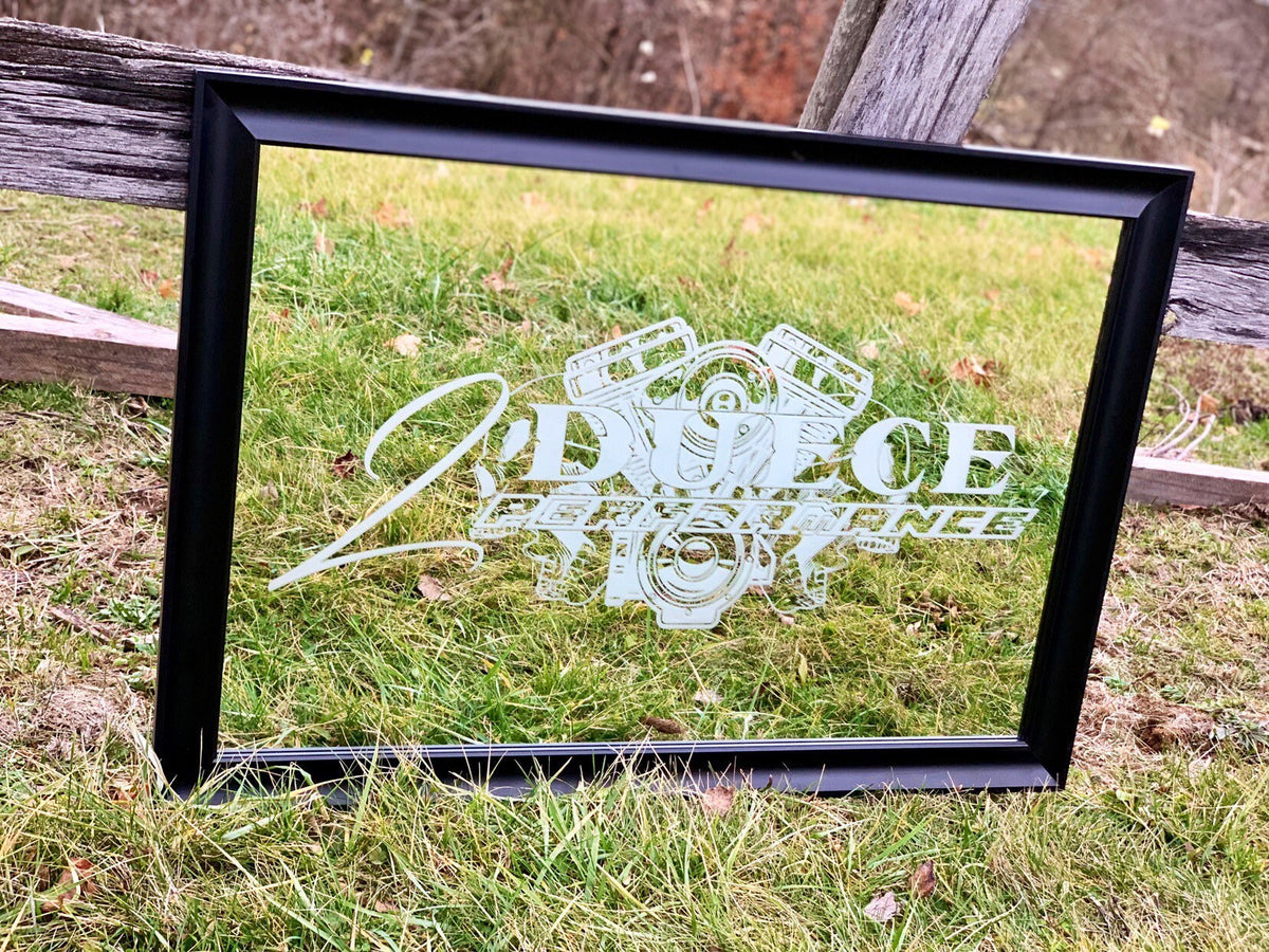 Custom Garage Logo Mirror|Mechanic Gift|Engine Decor|Car Lover Gift|Truck Lover Gift|Man Cave Sign|Custom Bar Mirror|Custom Garage Sign