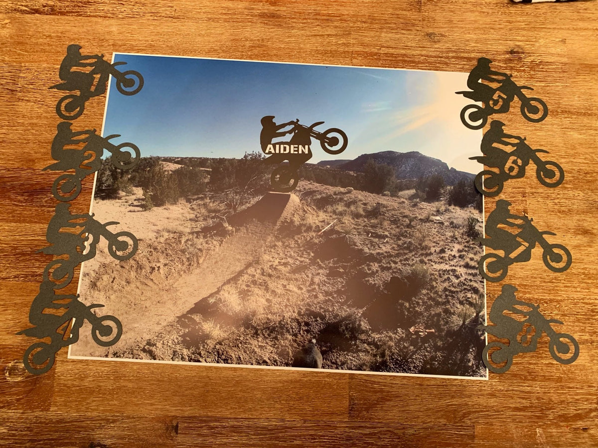 Pin The Dirt Bike on the Mound Birthday Party Game|Motocross Party Game|Boy Birthday Activity|Dirt Bike Poster