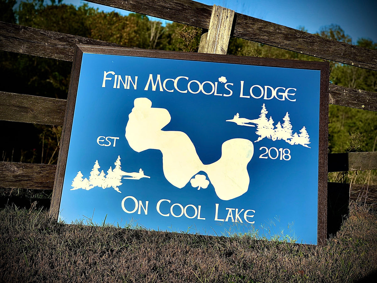 Custom 3x4’ Framed Wall Mirror|Large Mirror|Personalized Lake House Mirror|Custom Engraved Mirror|Etched Mirror|Custom Lake Mirror|36"x48"