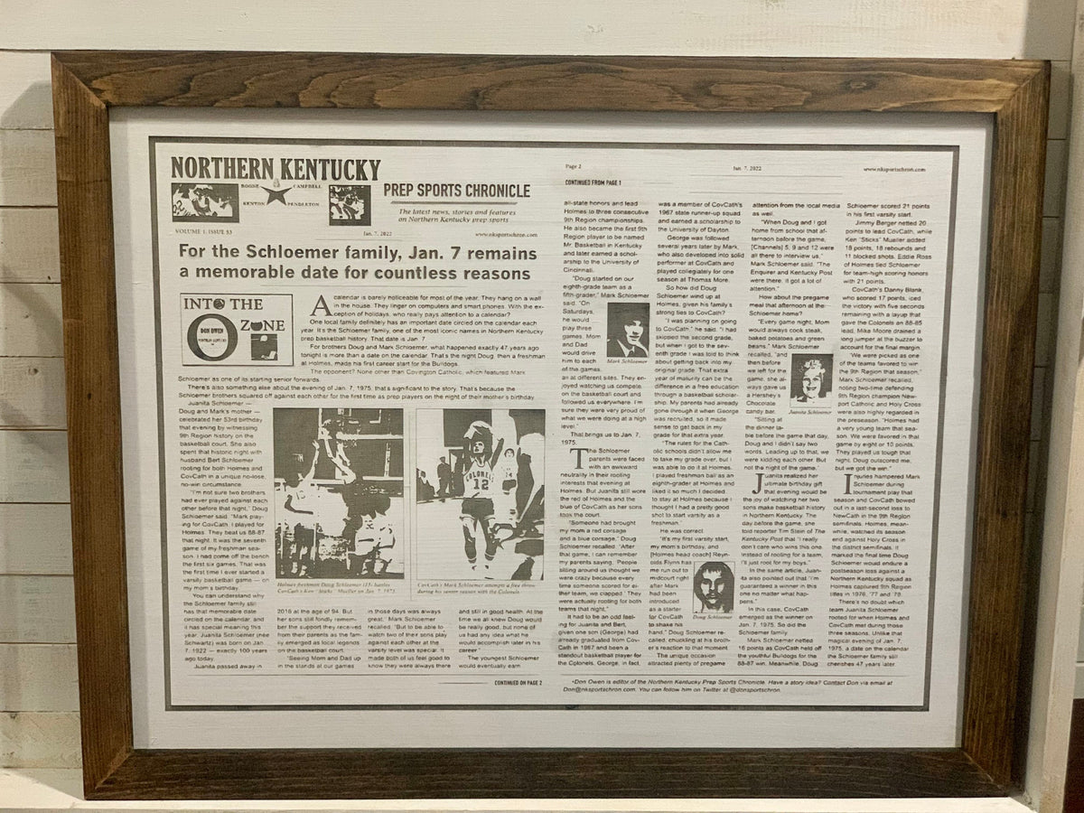 Hanging Laser Engraved Newspaper Article|Engraved Newsprint|Wood Wall Decor|Keepsake Print|Farmhouse Sign