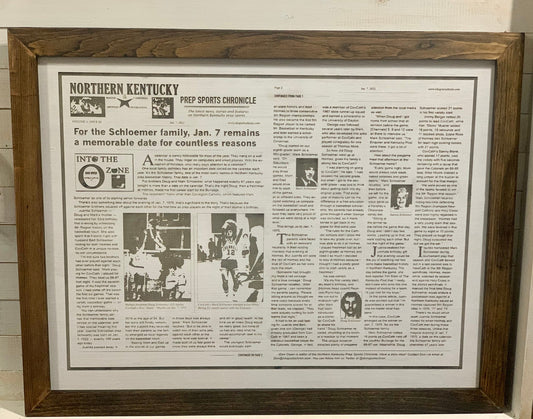 Hanging Laser Engraved Newspaper Article|Engraved Newsprint|Wood Wall Decor|Keepsake Print|Farmhouse Sign