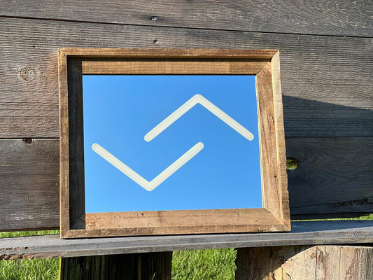 Custom Arrow Barnwood Mirror|Large Mirror|Personalized Bar Mirror|Custom Engraved Mirror|barn wood mirror|11x14