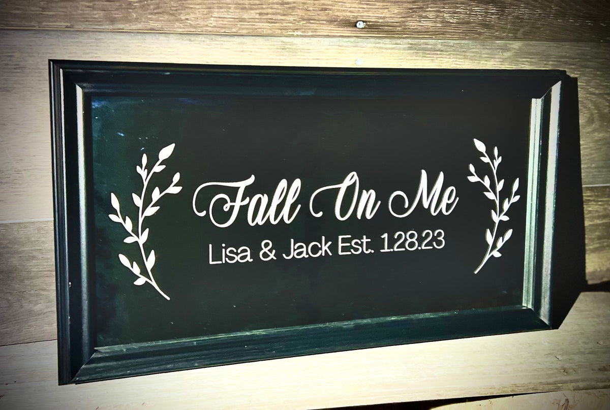 Custom Wedding Mirror|Large Mirror|Personalized Wall Mirror|Custom Engraved Mirror|Etched Vanity Mirror|Custom Name Mirror|Valentine’s Day