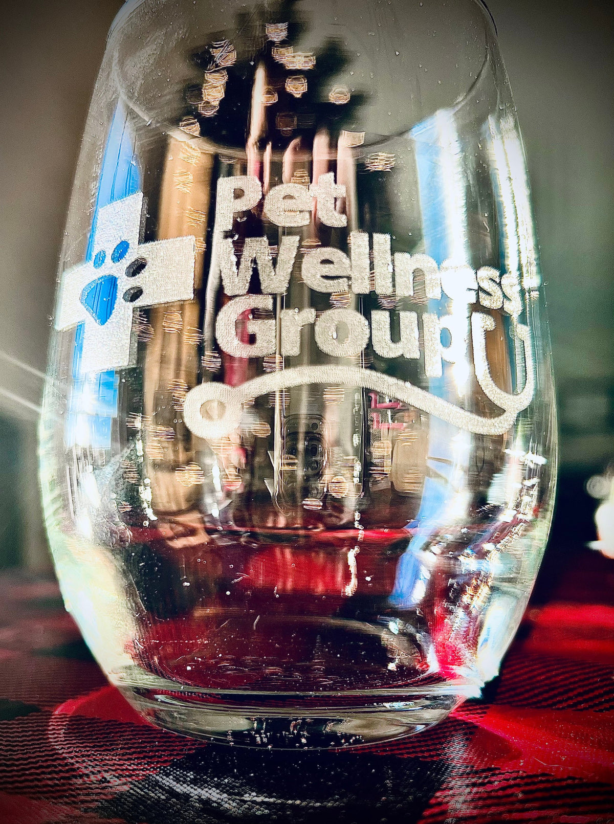 Personalized Etched Stemless Wine Glass|Gift For Her|Company Logo Glass|Wine Glasses|Business Wine Glass|Wedding Gift|Anniversary Gift