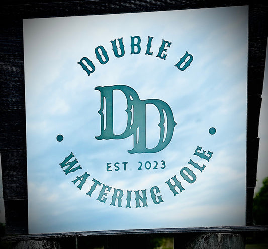 Custom Bar Logo Mirror|Logo Sign|Bar Sign|Square Mirror|Custom Logo|Square Wall Mirror|Frameless Wall Mirror|36x36