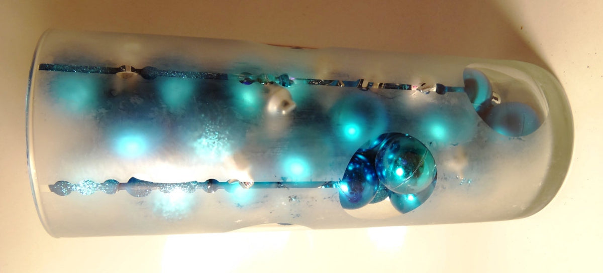 Ornament Etched Glass Vase