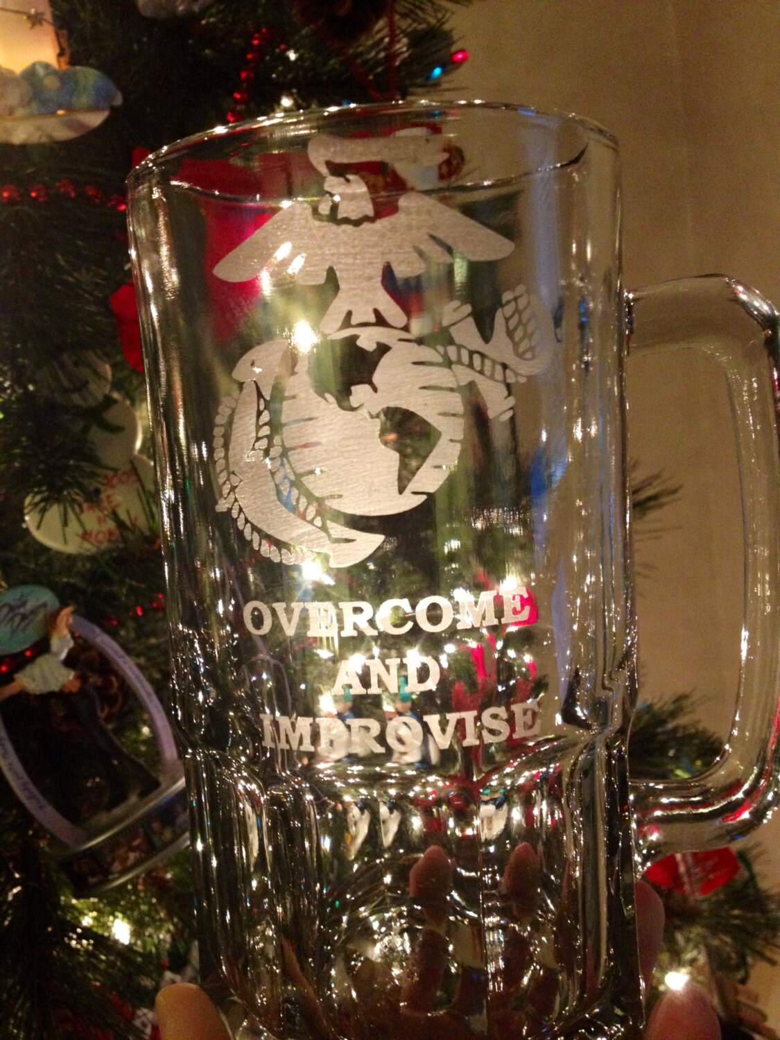 Personalized Liter Mug, Custom Beer Mug, Large Beer Mug, Etched Mug, Etched Glass, Beer Glass, Gift for Him, Military Gift, Sports Gift