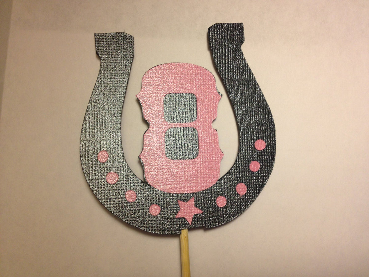 Handmade Cowgirl Cupcake Toppers or Party Picks
