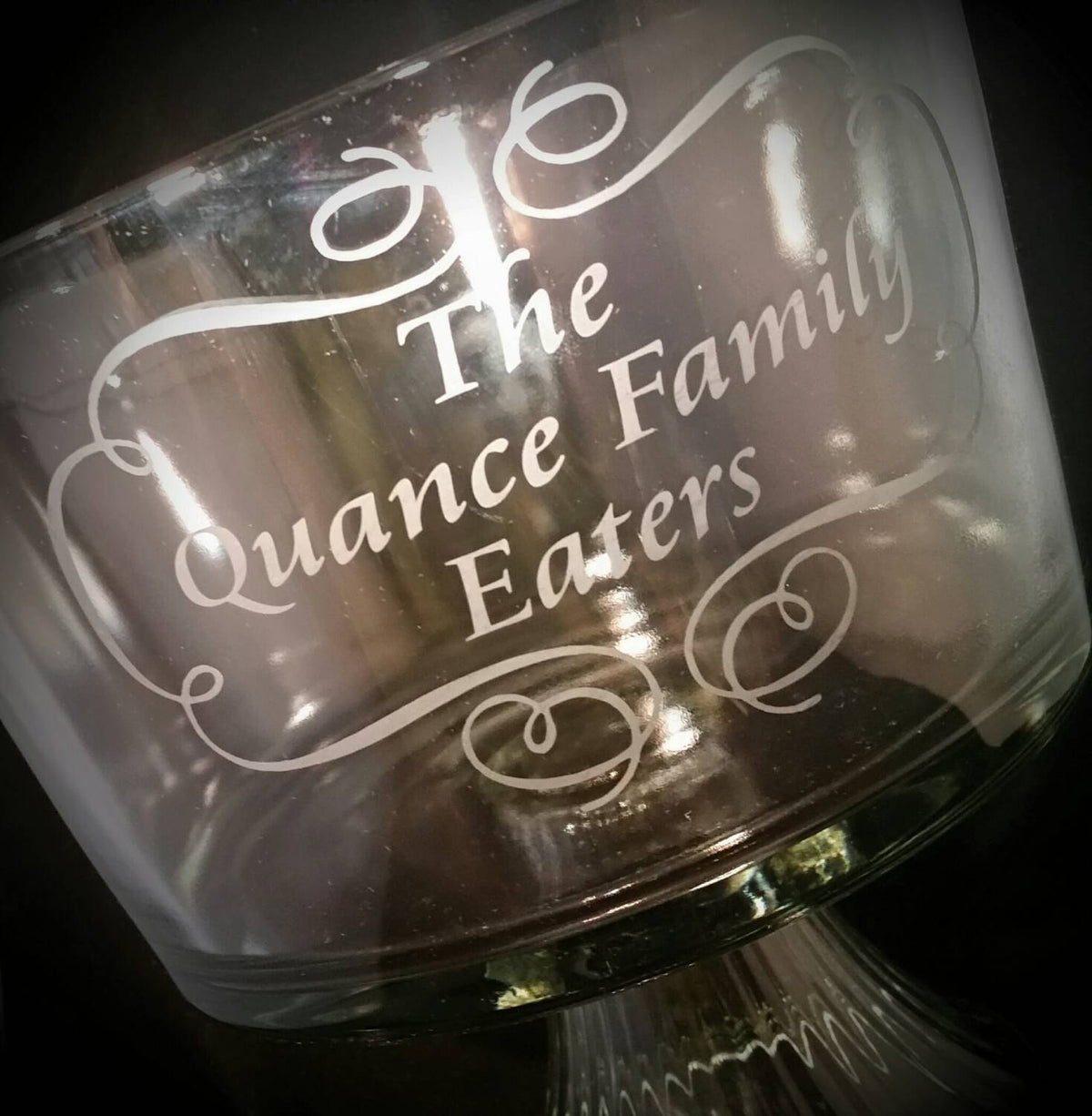 Custom Personalized Dessert Dish, Glass Trifle Bowl, Personalized Serveware, Personalized Kitchen, Custom Gift, Housewarming