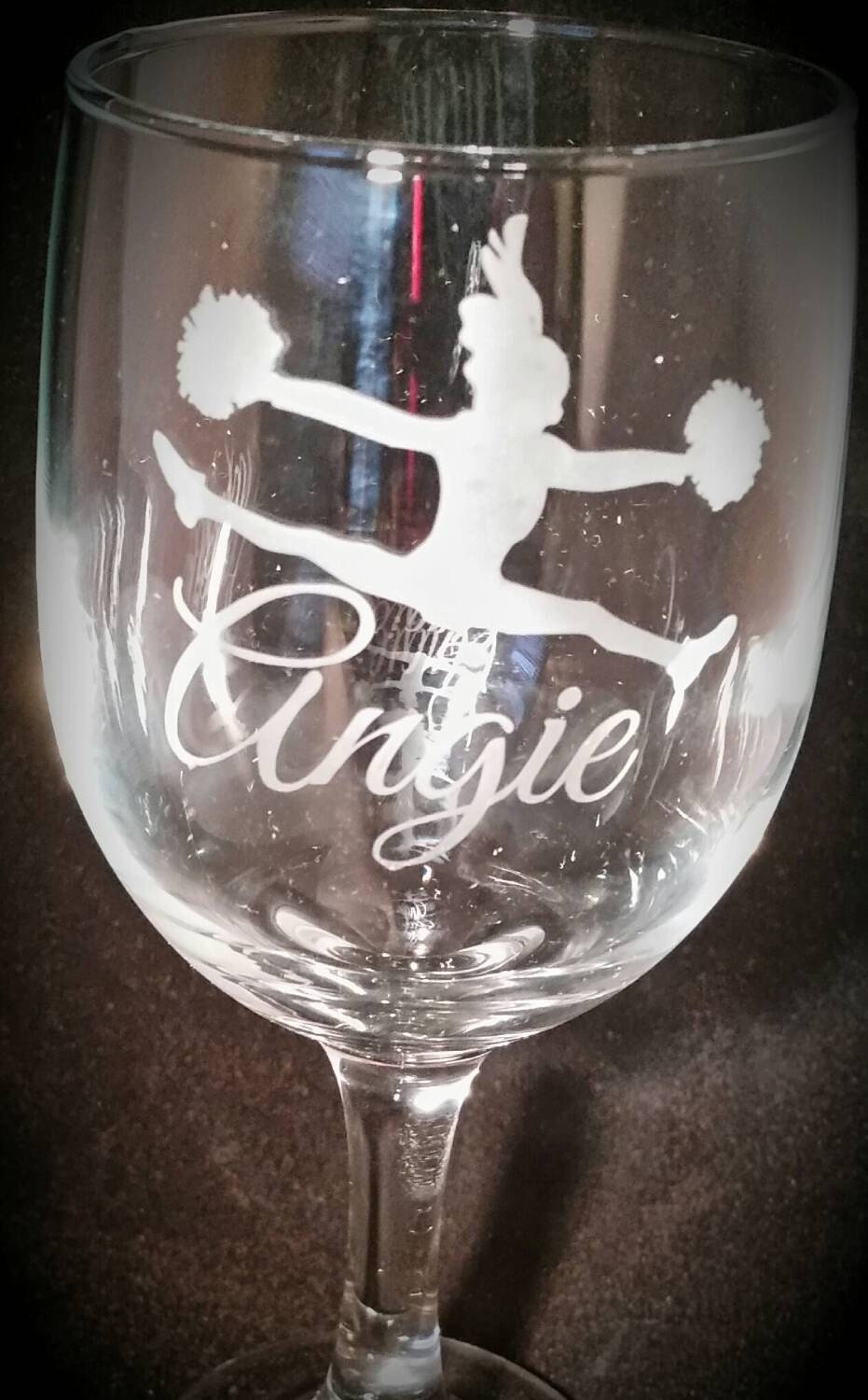 Personalized Custom Etched Wine Glass